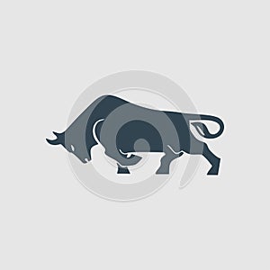 Beast bull monogram design logo inspiration