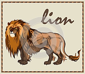 Beast Lion isolated