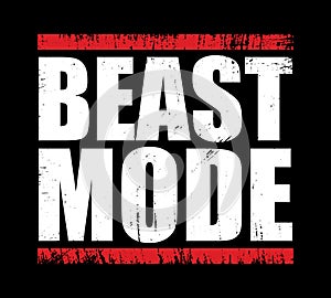 BEAST MODE Gym Fitness T-shirt Design