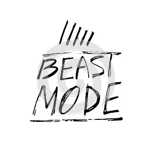 Beast mode lettering