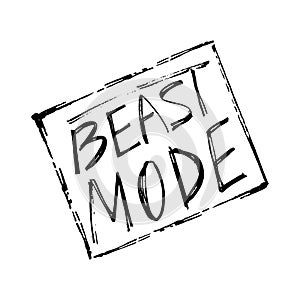 Beast mode lettering