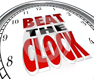 Beat the Clock Words Deadline Countdown