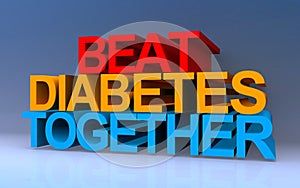 beat diabetes together on blue
