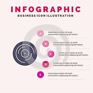 Beat, Dj, Juggling, Scratching, Sound Solid Icon Infographics 5 Steps Presentation Background