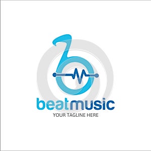 Beat Music Logo Design photo