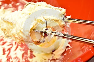 Beaters with butter and sugar