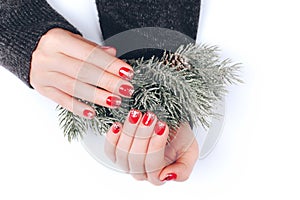 Beatiful Christmas manicure