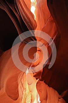 Beatiful colors of Antelope Canyon in Arizona state, US