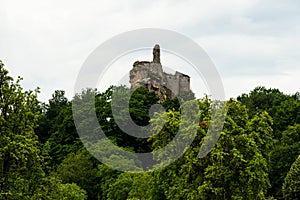 beatiful landscape of the pfÃ¤lzer wald hills and the dahner rock castles, rheinland-pfalz, germany