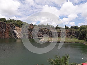 Beatiful and natural Blue Lagoon in Recife, Brazil