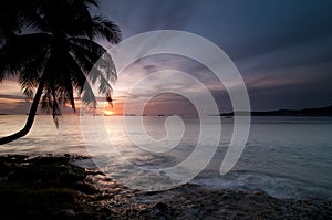 Beatiful sunset at the beach