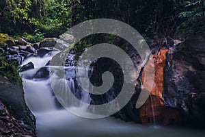 beatiful waterfall at manizales thermals