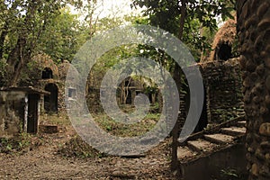 Beatles ashram, ruins in the jungle