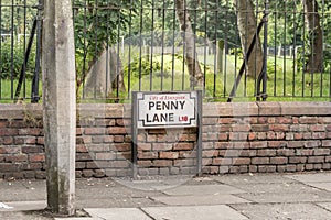 Beatles` Penny Lane famouse landmark photo