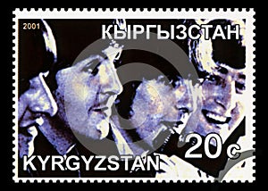 Beatles Postage Stamp from Kyrgyzstan