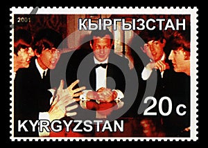 Beatles Postage Stamp from Kyrgyzstan