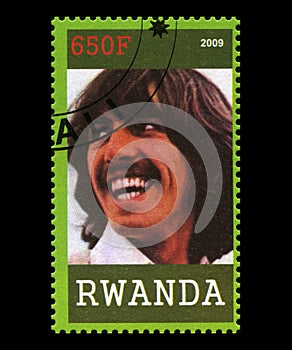 Beatles Postage Stamp from Rwanda