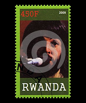 Beatles Postage Stamp from Rwanda