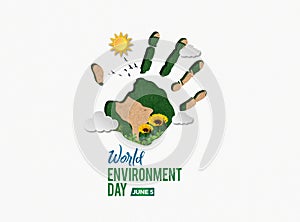 #BeatPlasticPollution, World Environment day concept