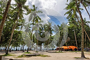 Beau Vallon beach in Mahe island, Seychelles