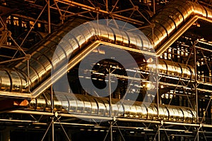 Beaubourg museum architecture in paris photo