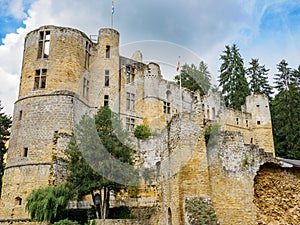 Beaufort castle ruins in Luxembourg