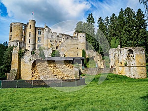 Beaufort castle ruins in Luxembourg