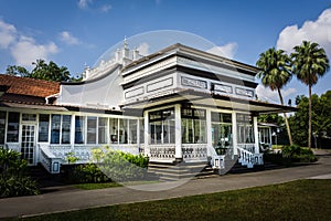 Beaulieu House, built sometime in the 1910s, is located at Sembawang Park in Singapore, overlooking the Straits of Johor.