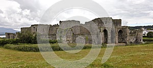 A Beaumaris Castle Back View on Anglesey, Wales