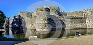 Beaumaris Castle, the famous fortress in North Wales UK