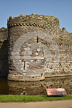 Beaumaris Castle and Moat, Anglesey, Wales