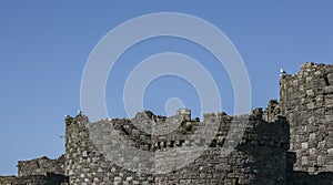 Beaumaris, Wales - the castle and the blue sky.