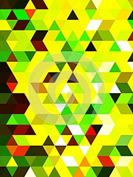 A beauteous colorful graphic pattern of squares and triangles photo