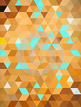 A beauteous pattern of geometric illustration of colorful triangles, squares and rectangles photo