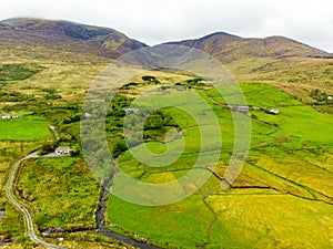 Beautidul landscape of the Killarney National Park on cloudy day