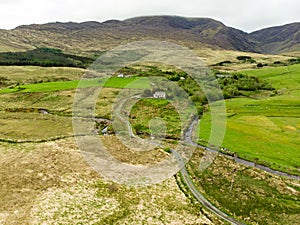 Beautidul landscape of the Killarney National Park on cloudy day