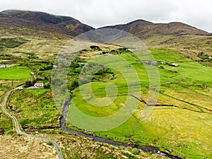 Beautidul landscape of the Killarney National Park. Hiking in County Kerry, Ireland