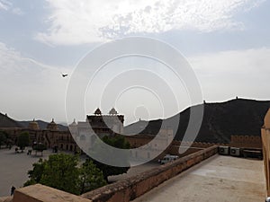 Beautifoul Amber Fort near Jaipur city in India. Rajasthan