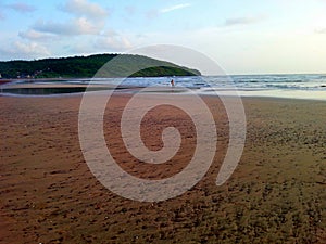 Beautiful abandoned Kolthare beach near Dapoli