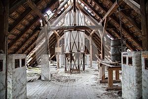 Beautiful abandoned old roof