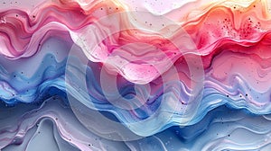 Beautiful abstract 3D background with smooth wavy lines. 3d illustration