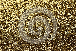 Beautiful abstract art texture background of gold color glitter