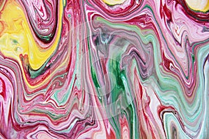 Beautiful abstract background. Acrylic paints. Marble texture. Contemporary art.