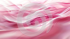 Pink Silk Waves Background, Generative AI