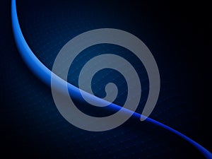 Abstract blue wave technology banner design