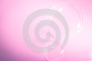 Beautiful abstract close up color pink white and purple soap bubbles background and wallpaper