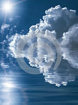 Beautiful abstract cloudscape background