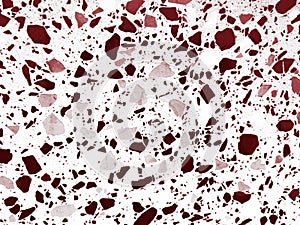 Beautiful abstract color white and red marble on black background and gray and red granite tiles floor on red background, love