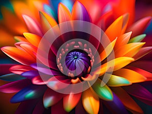 beautiful of abstract colorful flower background