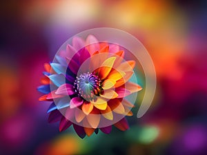 beautiful of abstract colorful flower background